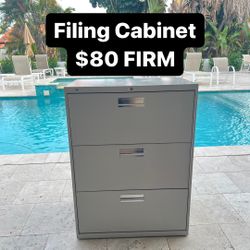 Office 3-Drawer Filing Cabinet (NO KEYS) PickUp Available Today 