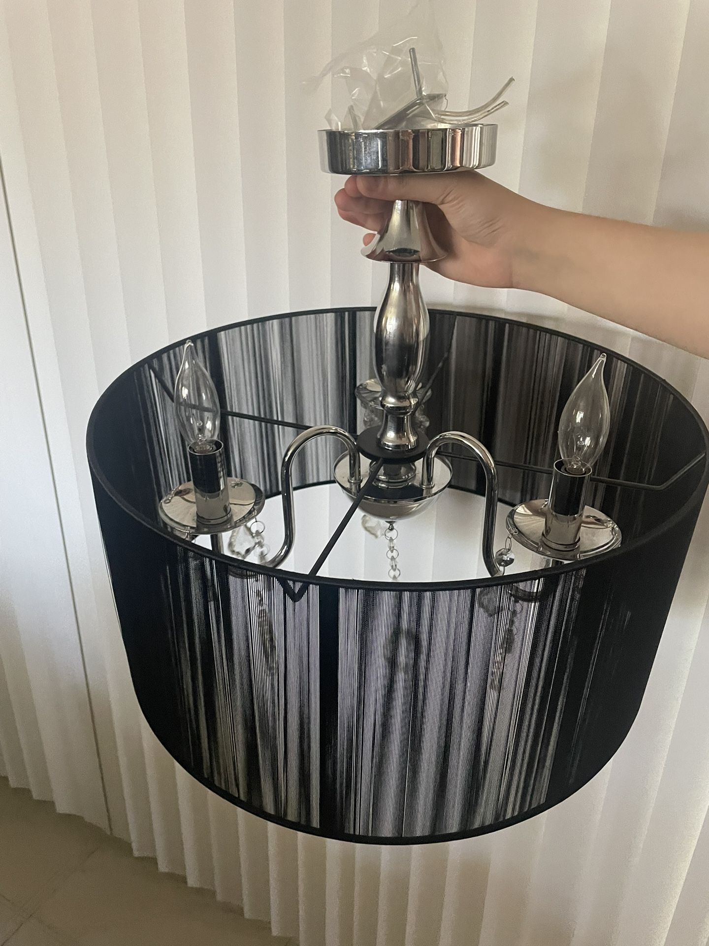 Black chandelier