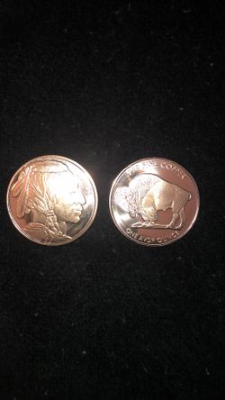 Copper Round 1oz. Buffalo