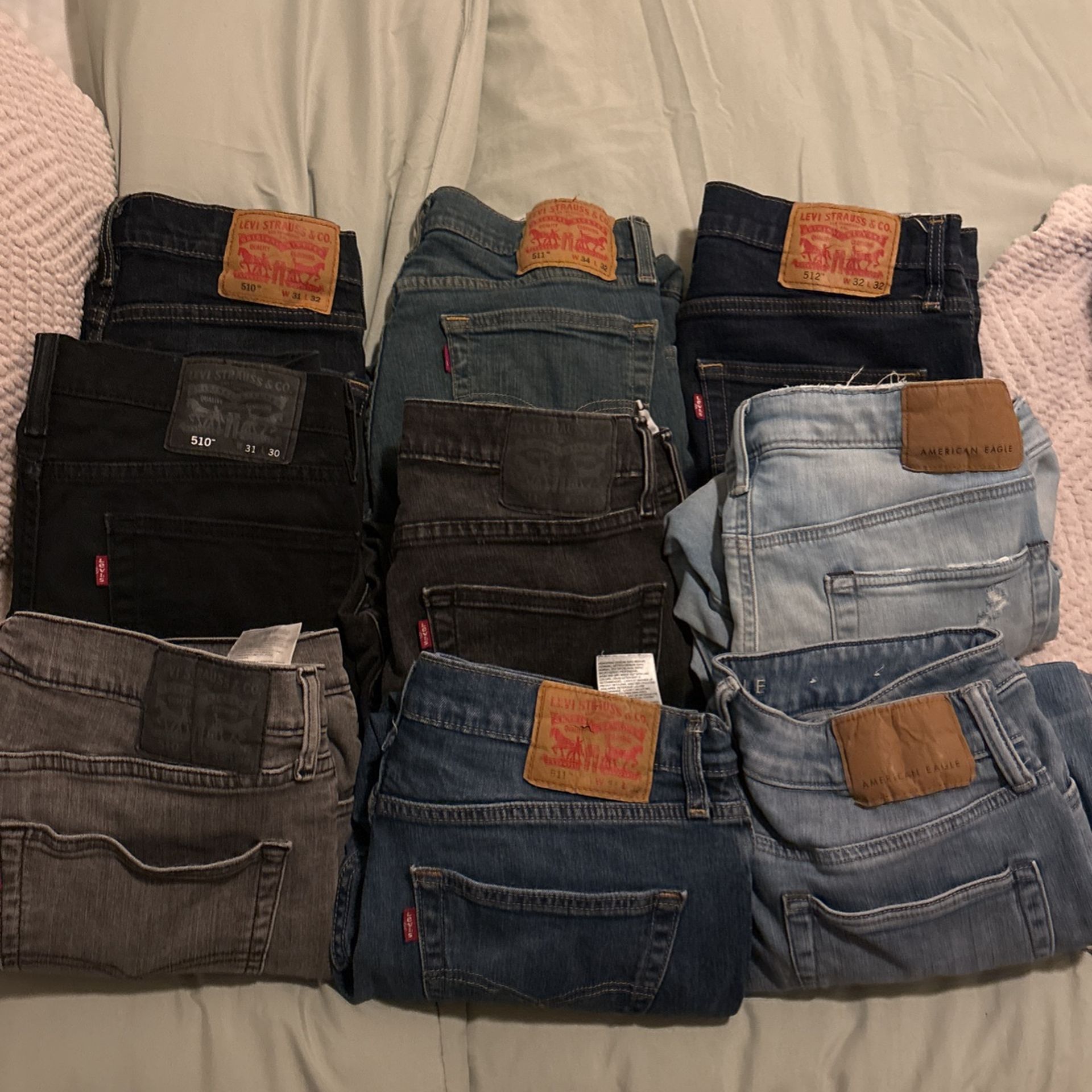 Levi’s & American Eagle Men’s Jeans