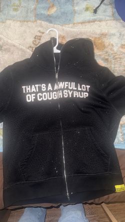That's A Awful Lot of Cough Syrup Zip-Up Hoodie rhinestones