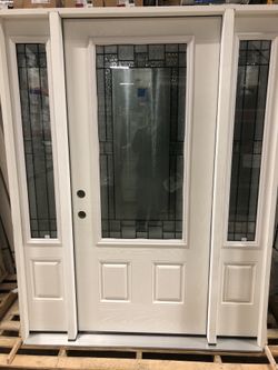  1/3/1 Double Sidelight Fibreglass Entry Door
