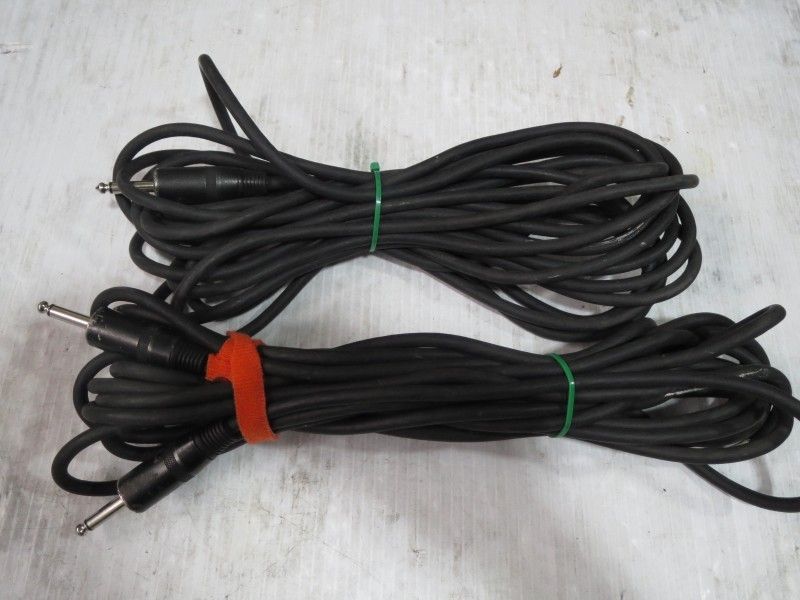 Audio Speakers Cable 1/4" To 1/4" -25 Feet (2Pack)