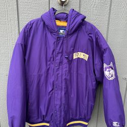 Vintage University Of Washington UW Starter Jacket Size XL