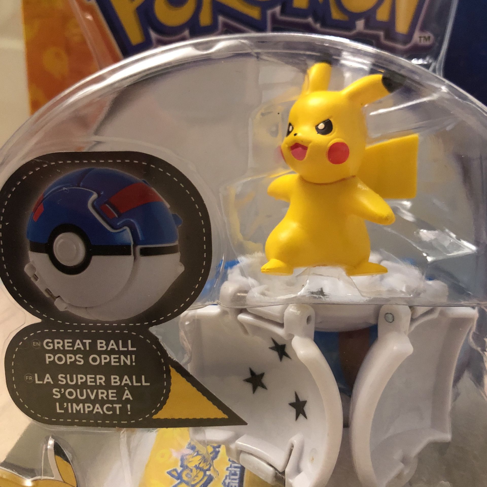Pokemon Throw N’ Pop GREAT BALL Pikachu Edition