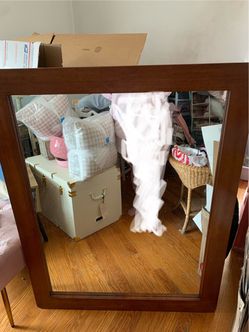 Wooden Wall Mirror