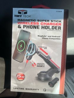 Tuff Tech Magnetic Wireless Car Charger & Phone Holder