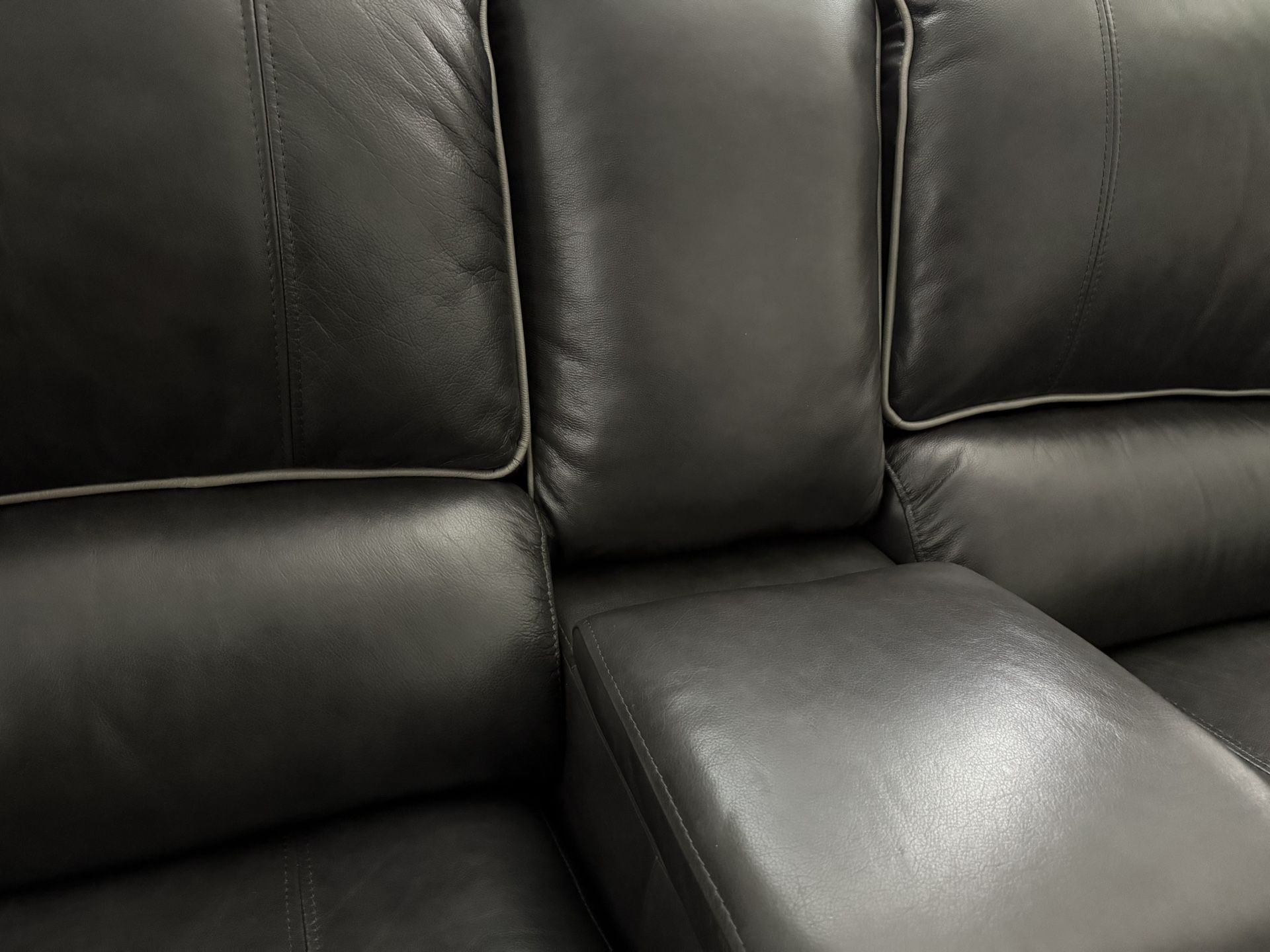 leather power recliner sofa couch