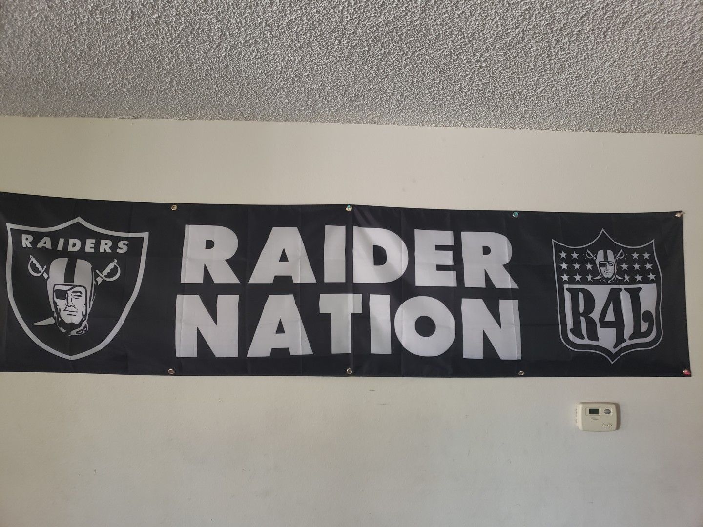 Raiders for Life 2x8 Tailgate Flag