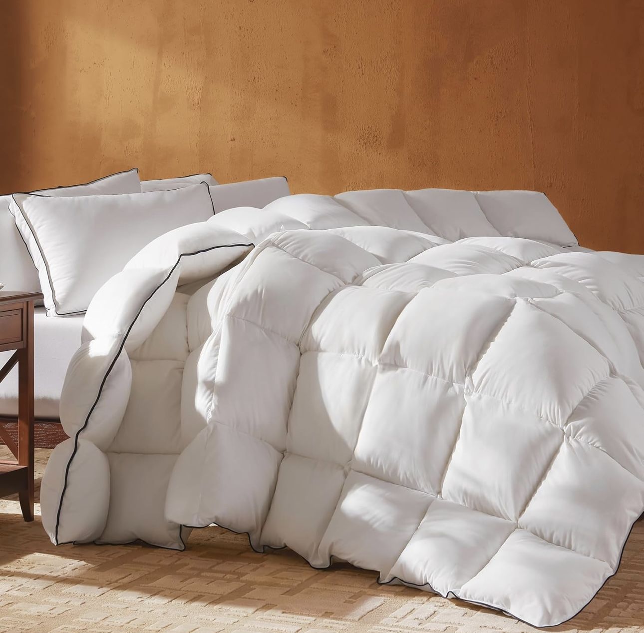 Goose Feather Down Fiber Cotton Comforter Full Size