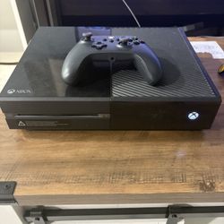 Xbox One with Controller and Power Cable