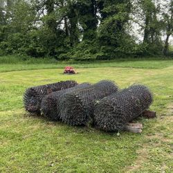 6ft Galvanized chain link fencing