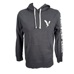 American Eagle men's hoodie sweatshirt black long sleeve stretchy pullover M