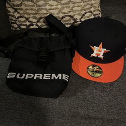 Supreme Sidebag And Fitted Cap 
