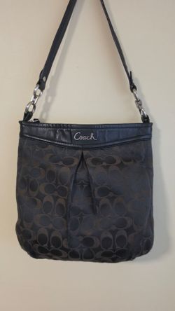 Coach Soho Black Hobo Signature