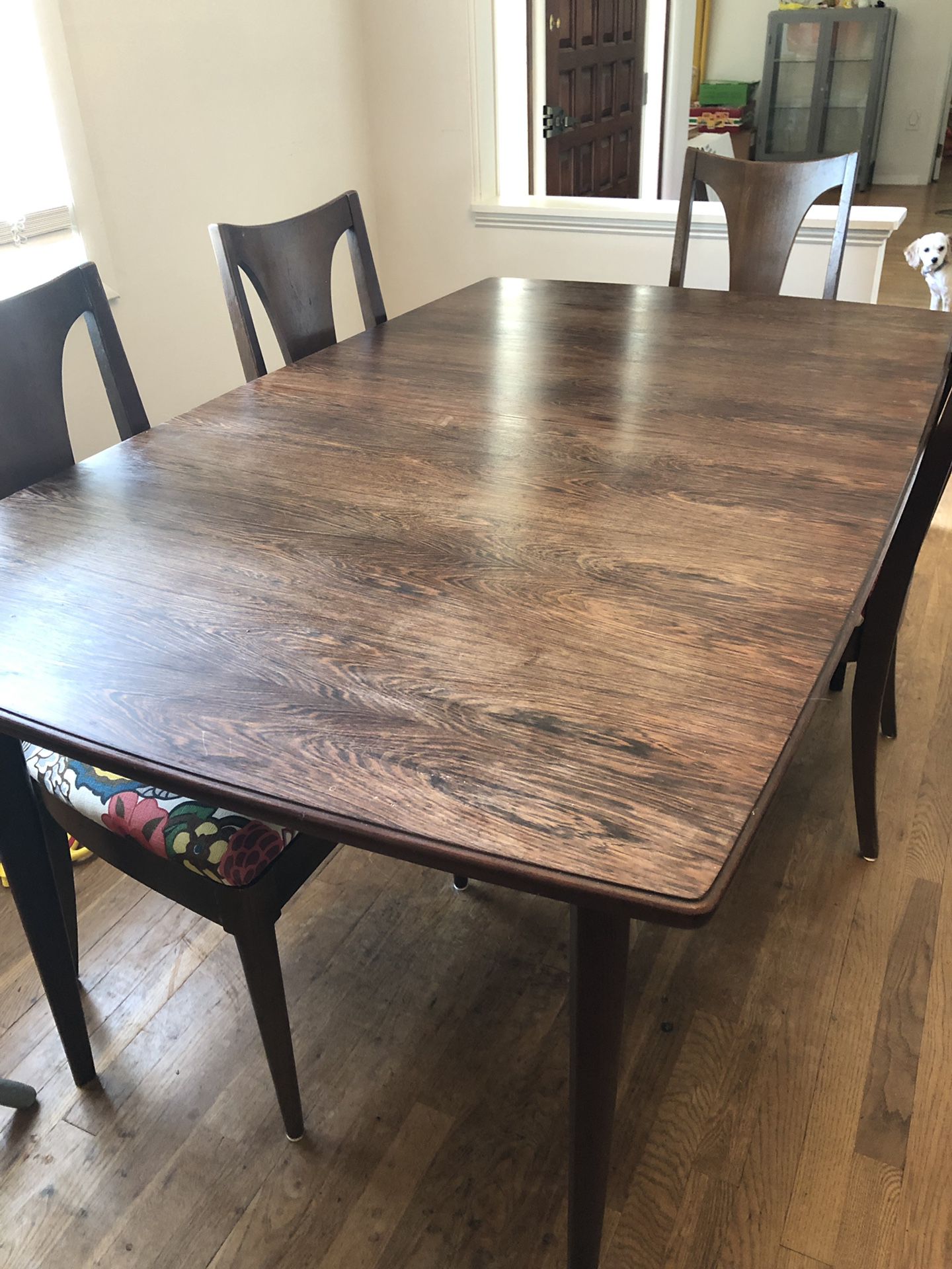 Rosewood vintage table and chairs