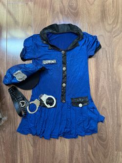 Girls police officer costume for Halloween