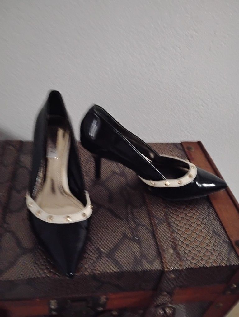 JLo Shiny Black High Heels