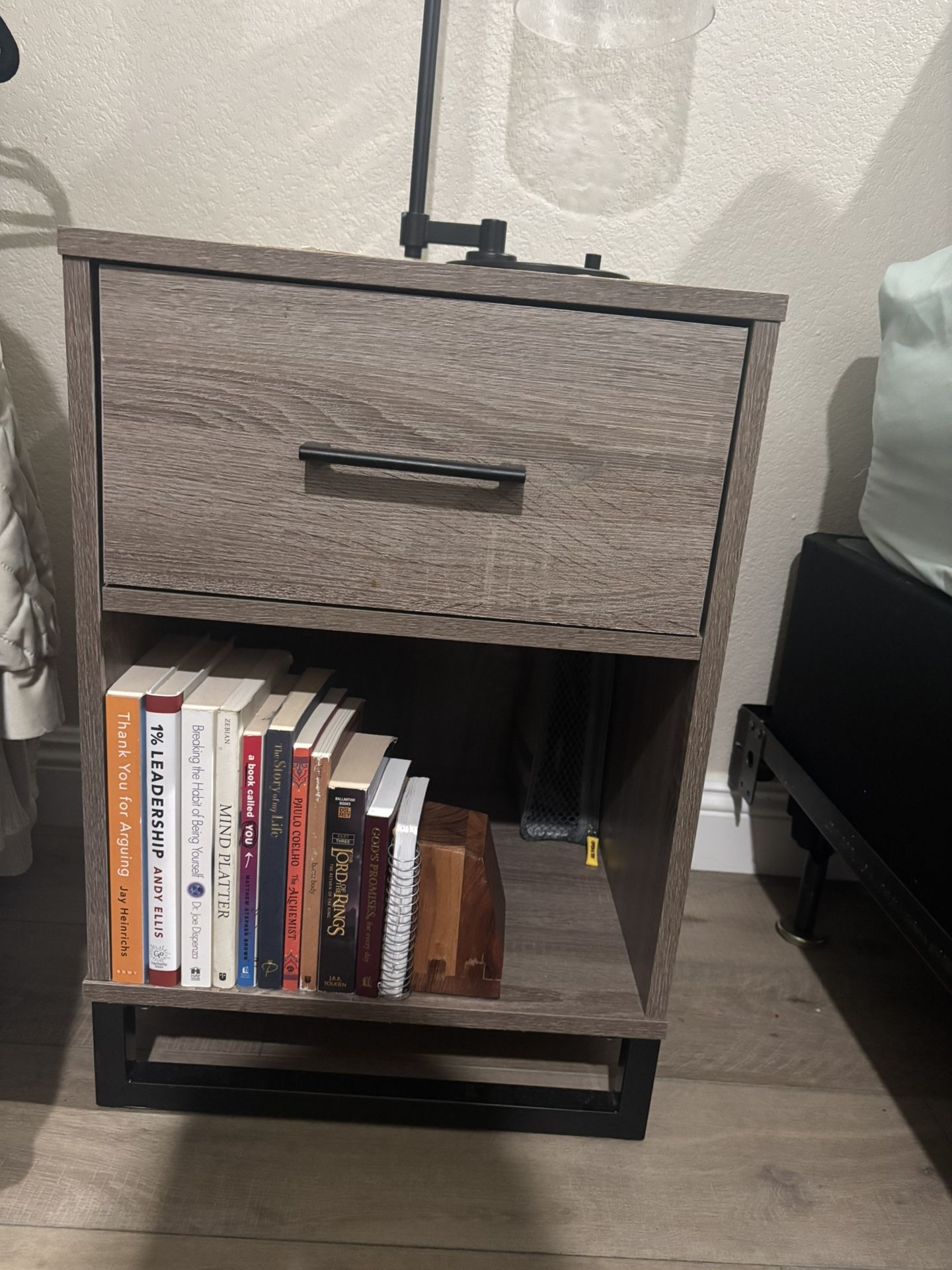 Light Grey Night Stand 