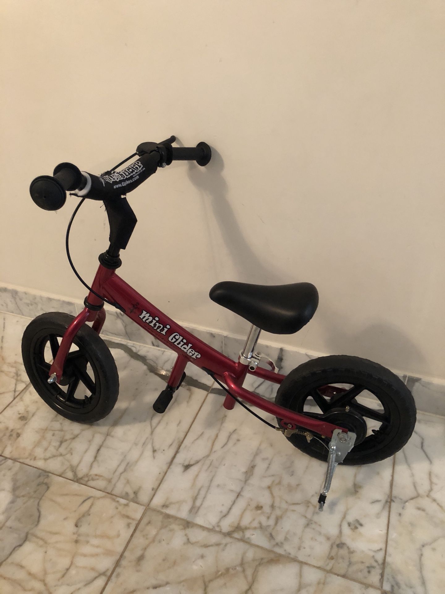 Red Mini Glider Bicycle for Kids