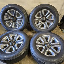 True 106.1 Hub bore New 4 Runner 18" limited wheels and Michelin LTX tires with Sensors