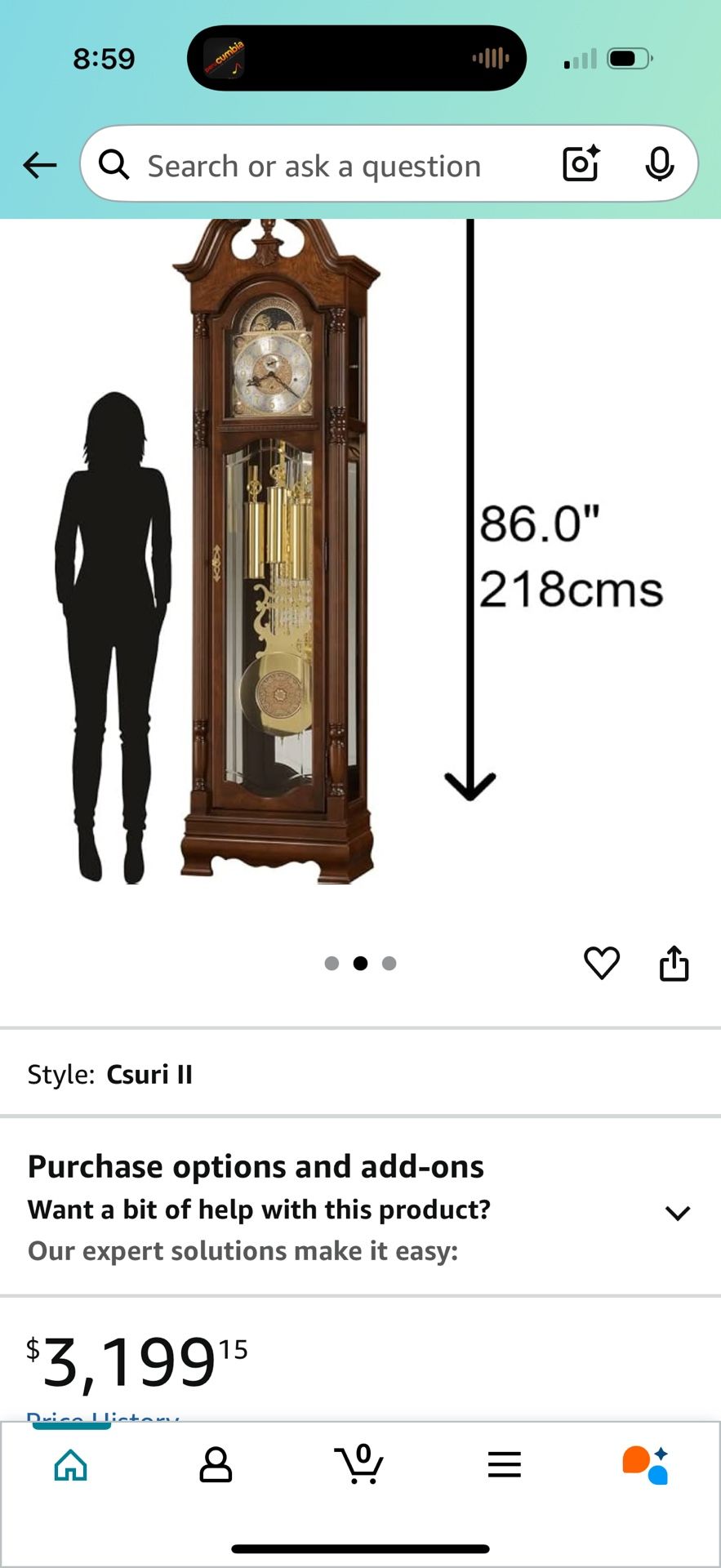 Grandfather Clock $150