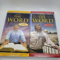 Charlton Heston Presents The Word Volumes 1 And 2 CD Sets 