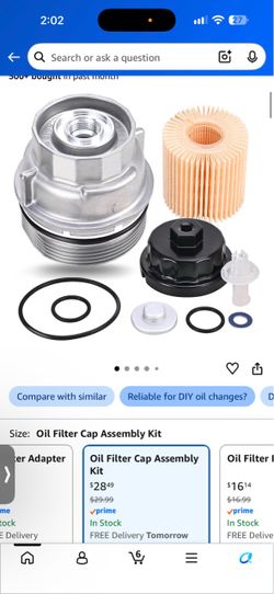 Oil Filter Cap Assembly Kit