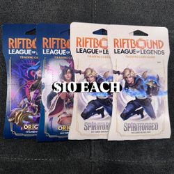 Riftbound Sleeved Booster Origins Spiritforged