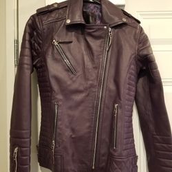 Dark Purple leather jacket