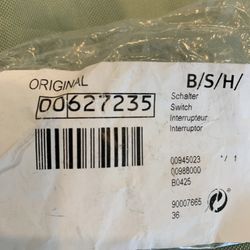 Brand New.  Bosch Switch  Gas Stove 00627235