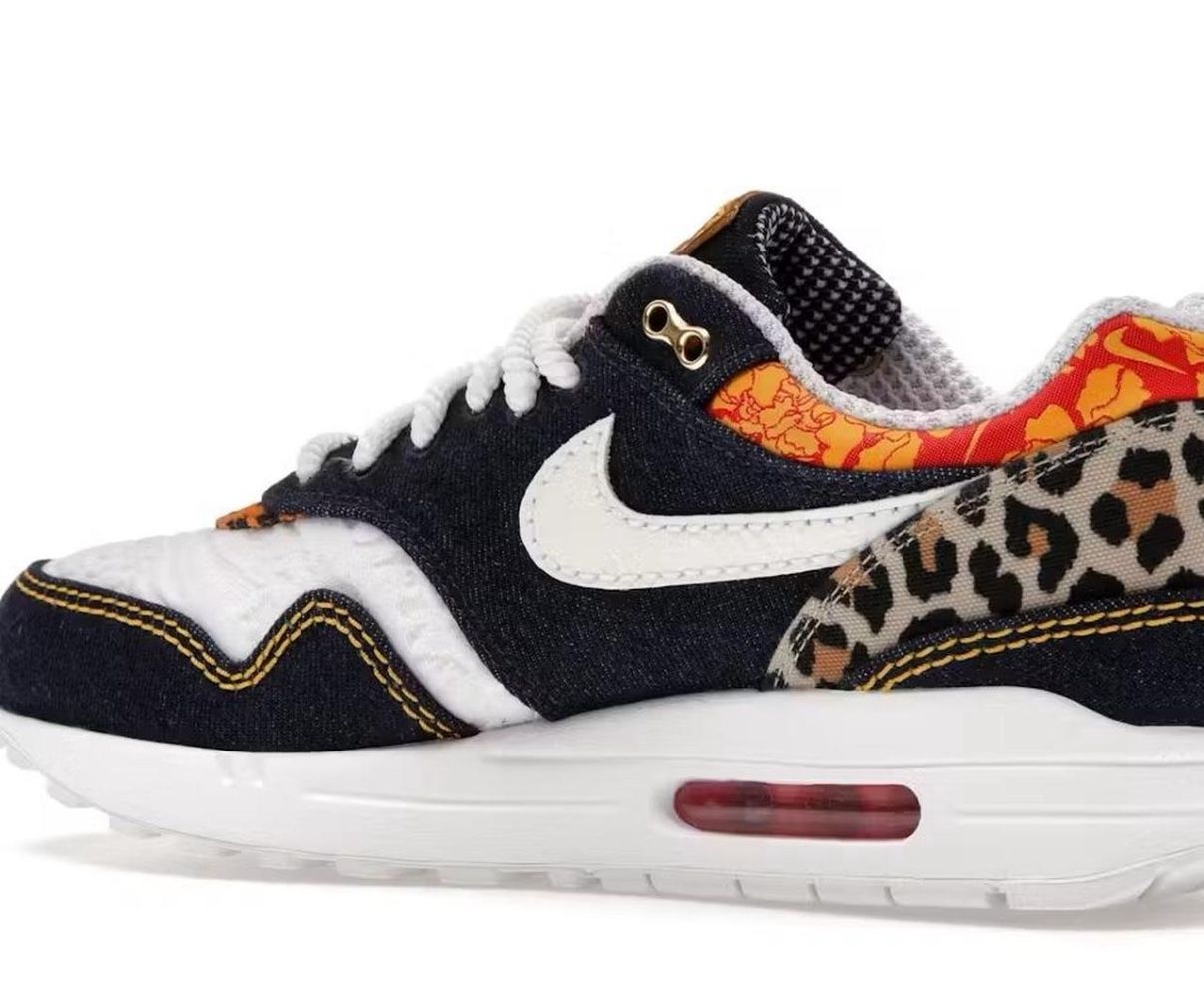 Nike Air Max 1 Premium Denim Leopard New men’s shoes size 9.5