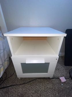 free white nightstand