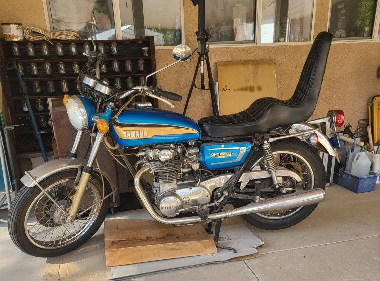 1973 Yamaha 650 Motorcycle 