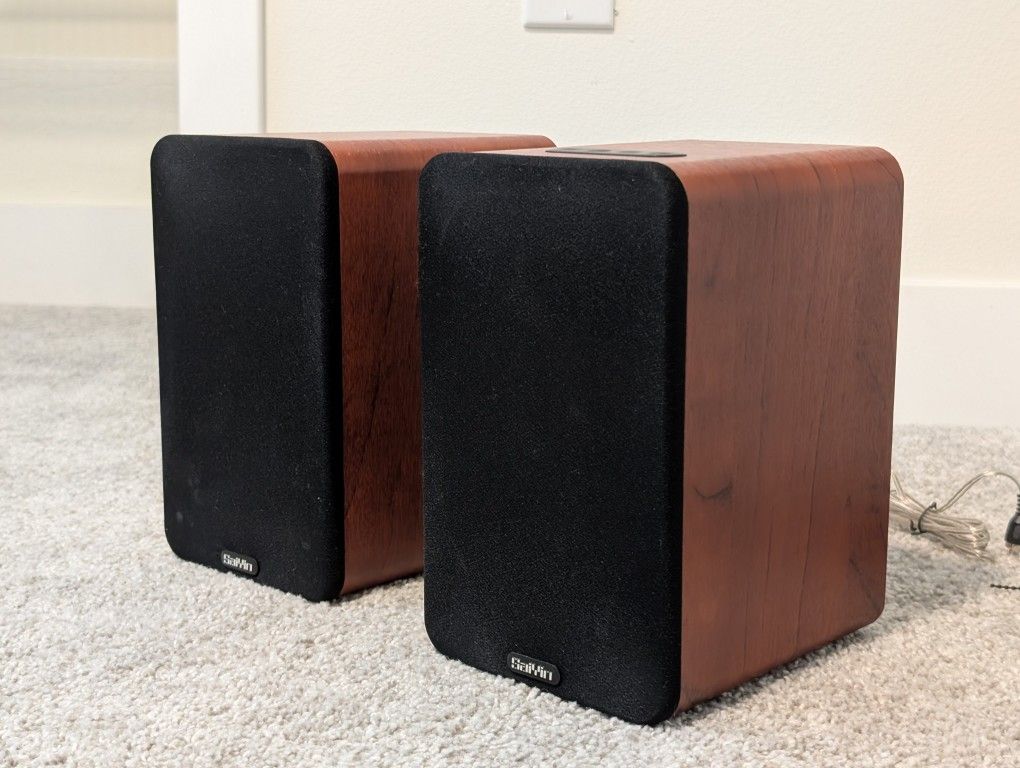 Saiyin Bluetooth Bookshelf Speakers - 3.5" Woofer, Optical/AUX/RCA