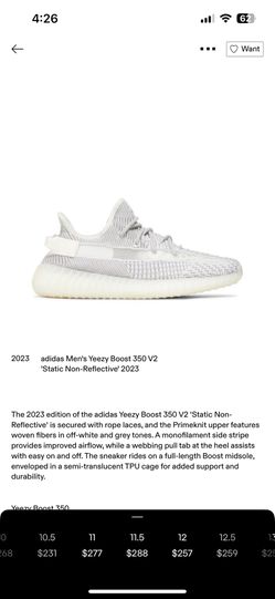 Yeezy 350 V2 size 11 1/2 Static