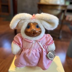 Paulette Robert Raikes Easter Bunny With Original Tag/Box 