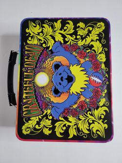 Grateful Dead Dancing Bears zTie Dye Metal Lunch Box Tin Tote Bloworld 2021
