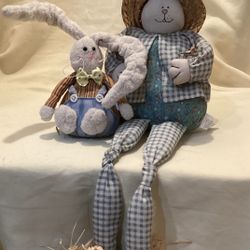 Adorable Easter bunny decor set