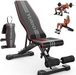 YOLEO Adjustable Weight Bench for Home Gym
