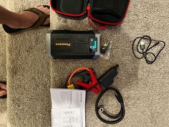 Povasee Portable Car Jump Starter with Accessories