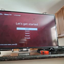 TCL 40 INCH Roku TV With New Remote