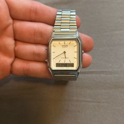 Casio Vintage Silver Watch