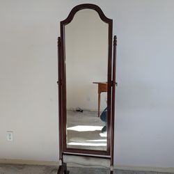 Antique Standing Mirror With Tilt