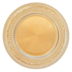 Plastic Charger Plate gold- Service Plate for Parties, Dinner, Weddings, Quinceaneras and Events - 13 inch Diameter - Gold Finish - Set of 6 $20 each 
