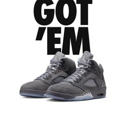 Air Jordan 5 Wolf Grey Men’s 10.5 