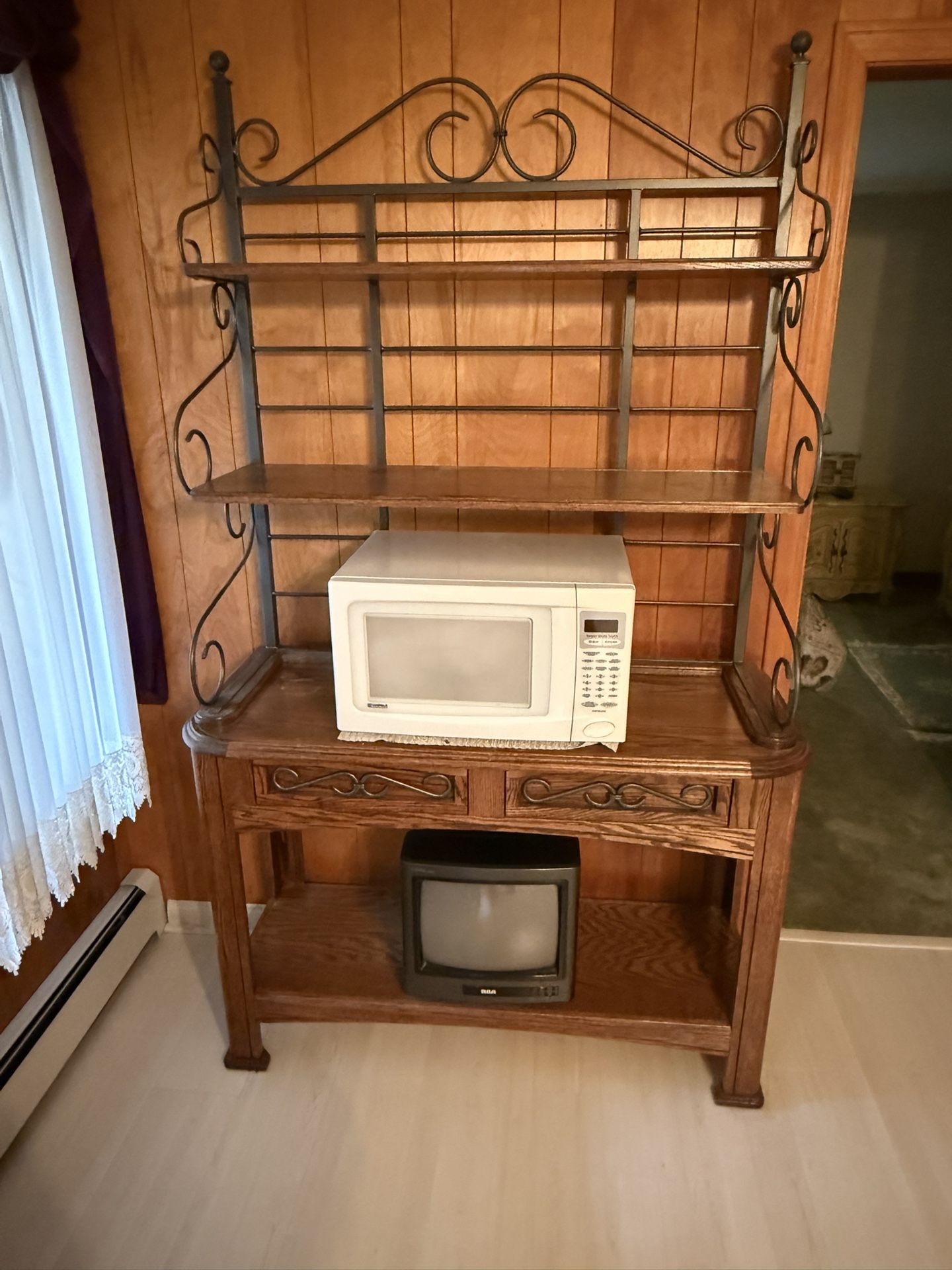 Wooden Baker’s Rack – 42.75" W x 81" H x 18.25" D
