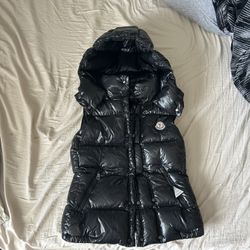 Size 1 Authentic Moncler Vest W/ Detachable Hood