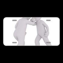 License Plate Novelty Car Front Males 3D Model Isolated 3D Model