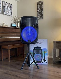 15โ IQSound Bluetooth Rechargeable Speaker With Microphone and LED Lights Display . Brand NEWโฆโฆ..